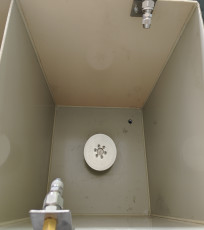 1100mm *410mm *1100mm স্প্রে লেপ মেশিন পলস ফুড কনটেইনার জন্য