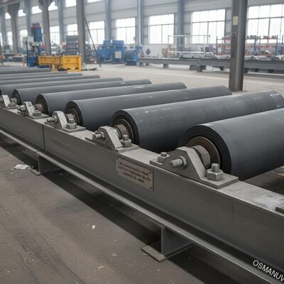 সর্বোচ্চ লেপ প্রস্থ 1000mm ব্যাসার্ধ 200-400mm সঙ্গে ভারী দায়িত্ব কনভেয়র রোলার