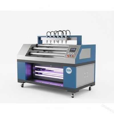 PVC প্যানেল ফ্ল্যাট কাঠ 620Mm KHV বিয়ারিংয়ের জন্য UV রোলার স্প্রে লেপ মেশিন