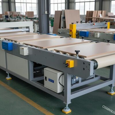 প্যানেল আসবাবের জন্য পিভিসি 0.75KW 1320 মিমি প্রস্থের কনভেয়র বেল্ট মেশিন