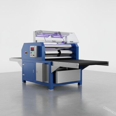 মেঝে জন্য 620 মিমি প্রস্থ ডাবল রোল UV আবরণ মেশিন 10KW