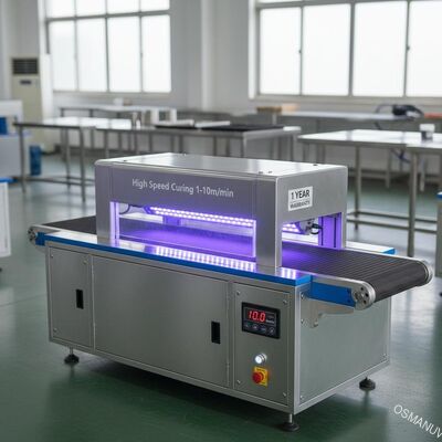 হাই স্পিড কুরিং 1-10m/min অতিবেগুনী LED কুরিং মেশিন 1 বছর