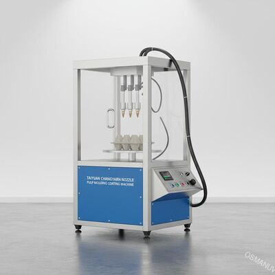 Taiyuan Changyuan Nozzle Used Pulp Molding Coating Machine with 110kg Weight and 400 * 400 * 500 মিমি স্প্রে রুম