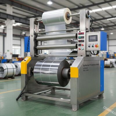 স্টেইনলেস স্টীল ফিল্ম ল্যামিনেটিং মেশিন 25KW পাওয়ার 30m/Min