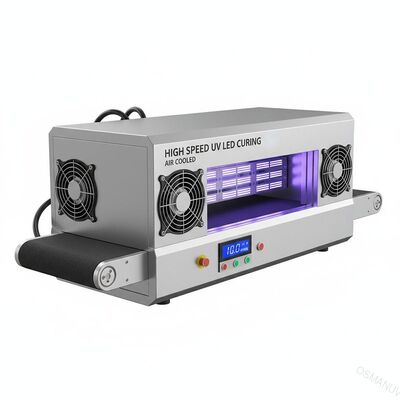 উচ্চ গতির 1-10m/Min অতিবেগুনী LED কুরিং মেশিন বায়ু শীতল সঙ্গে