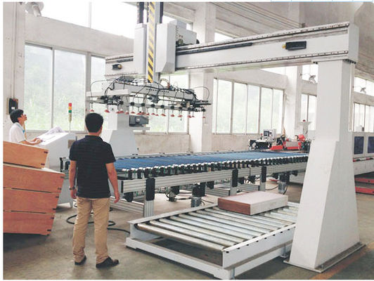 MDF বোর্ড 388kw Uv লাইট কিউরিং স্প্রে লেপ মেশিন পিএলসি কন্ট্রোল ক্যালসিয়াম সিলিকেট বোর্ড