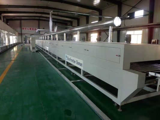 MDF বোর্ড 388kw Uv লাইট কিউরিং স্প্রে লেপ মেশিন পিএলসি কন্ট্রোল ক্যালসিয়াম সিলিকেট বোর্ড