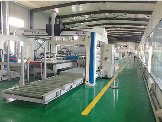 MDF বোর্ড 388kw Uv লাইট কিউরিং স্প্রে লেপ মেশিন পিএলসি কন্ট্রোল ক্যালসিয়াম সিলিকেট বোর্ড