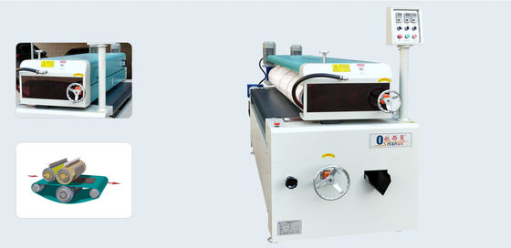 W620 মিমি 3.75KW রোলার লেপ সরঞ্জাম / কাঠের জন্য ইউভি লেপ মেশিন