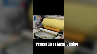 উচ্চ গ্লস মেটাল শীট রোলার আবরণ মেশিন